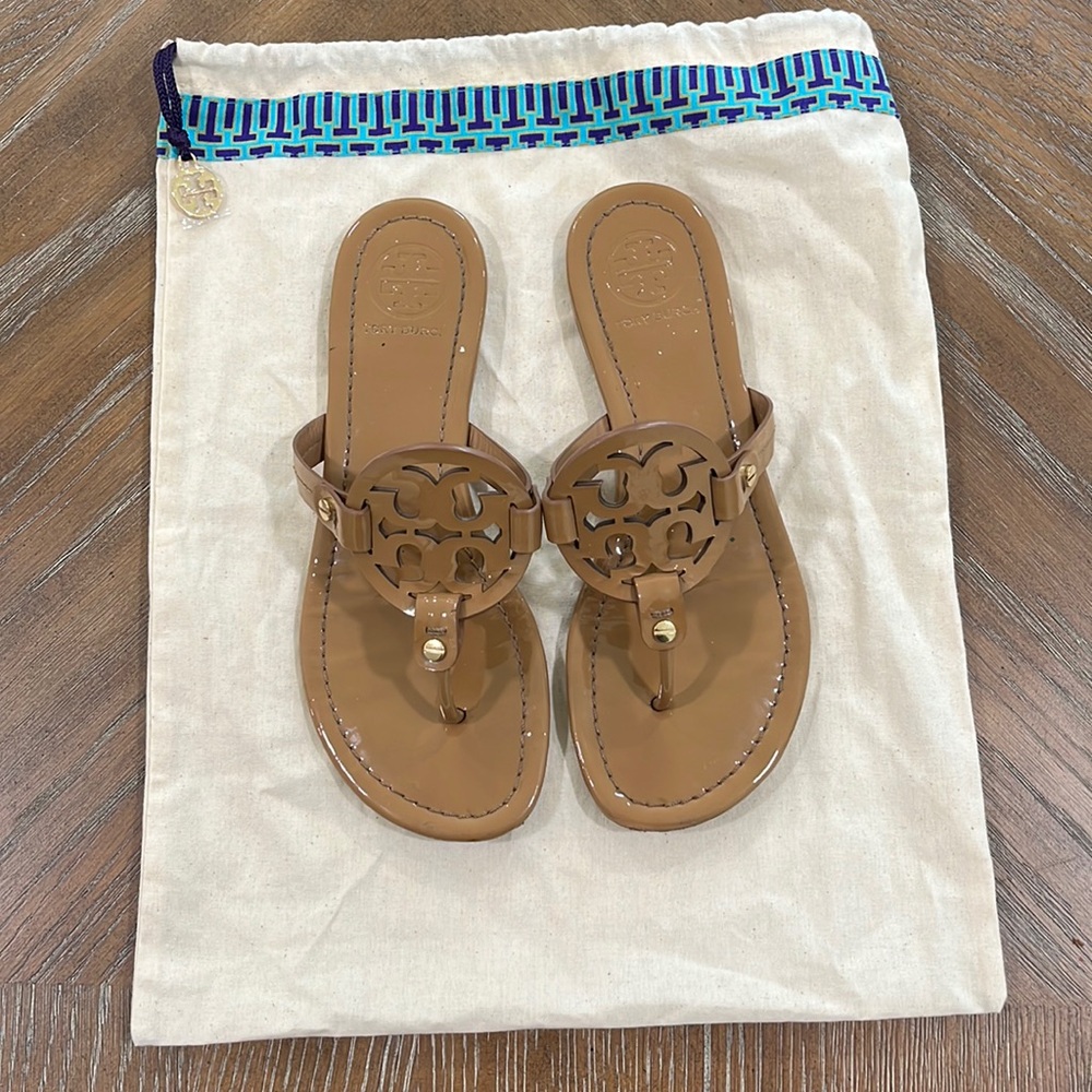 TORY BURCH Tan Size 7 Miller Sandals